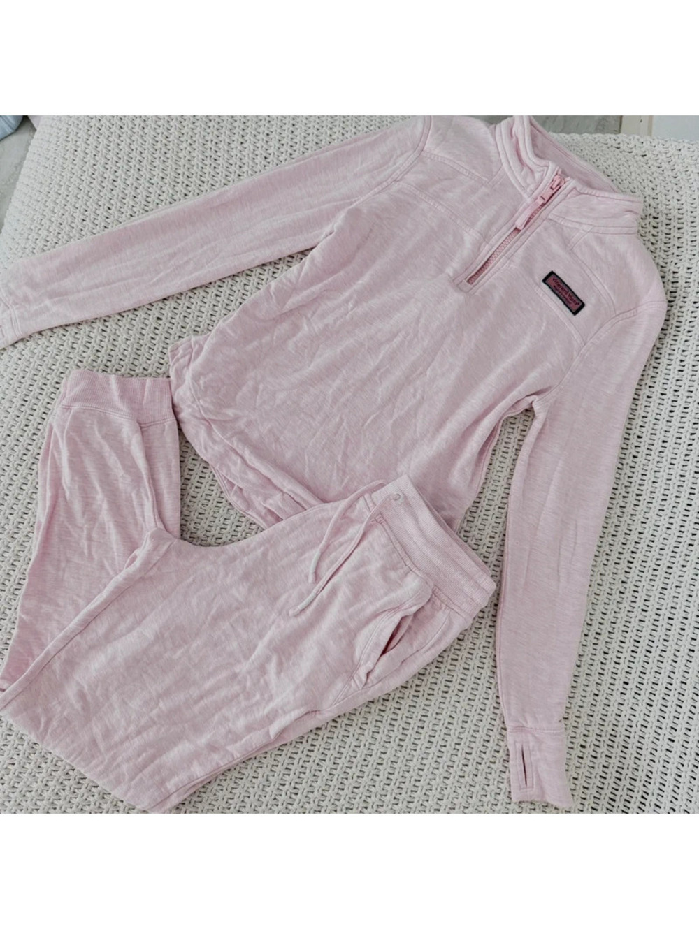 Vineyard vines girls dream cloth half zip jacket and joggers set